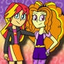 Sunset Shimmer and Adagio Dazzle (Request)