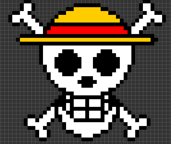 One Piece Logo Pixel Art by m0ng1990 on DeviantArt