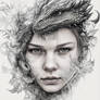 Mother of Dragons Pencil Sketch Portrait