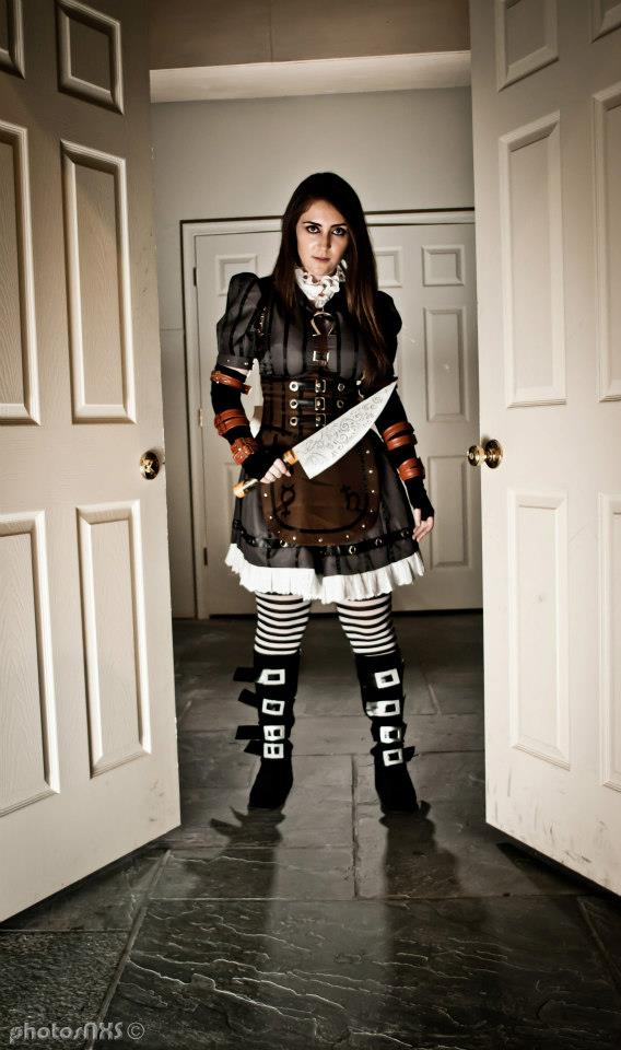 Alice: Madness Return Alice Punk Cosplay Costume