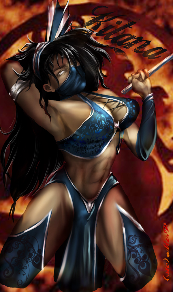 Kitana Wins by IamSubZero on DeviantArt