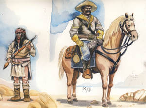 Apache warrior Buffalo soldier