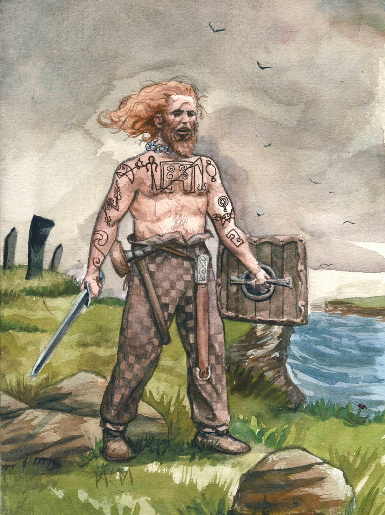 Pictish warrior by deWitteillustration