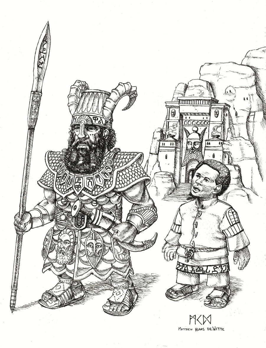 Commission - Kegiz Gavem Dwarfs by deWitteillustration