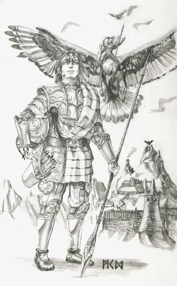 Warhammer Albion - Buddug of the Toulenii by deWitteillustration