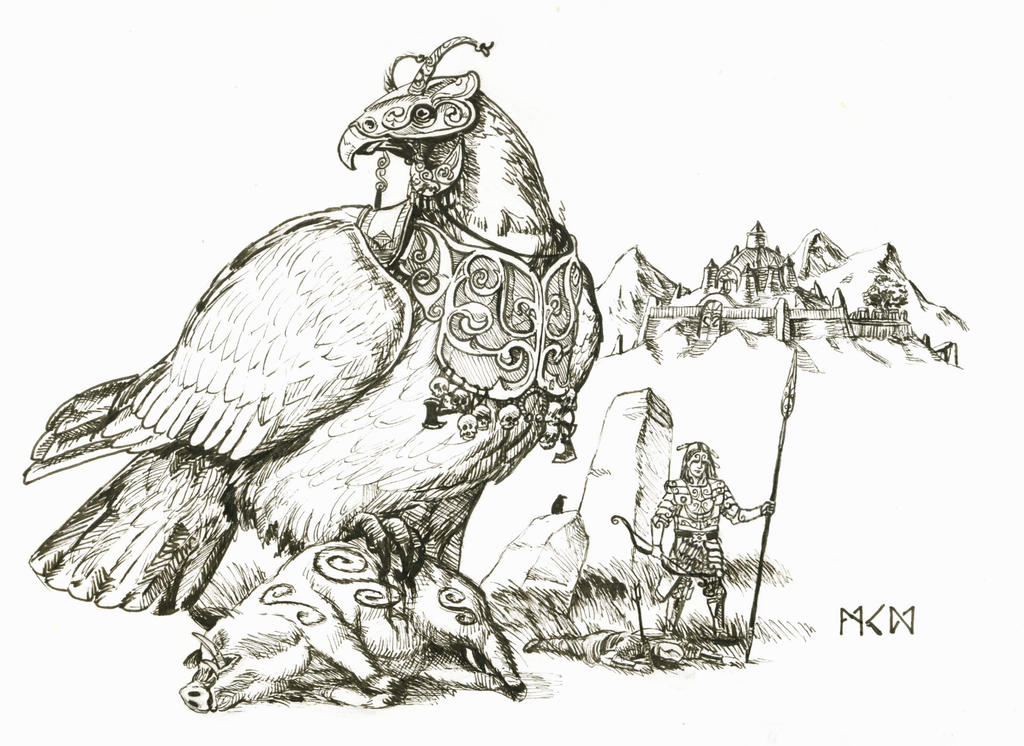 Warhammer Albion - Buddug and Andarta by deWitteillustration