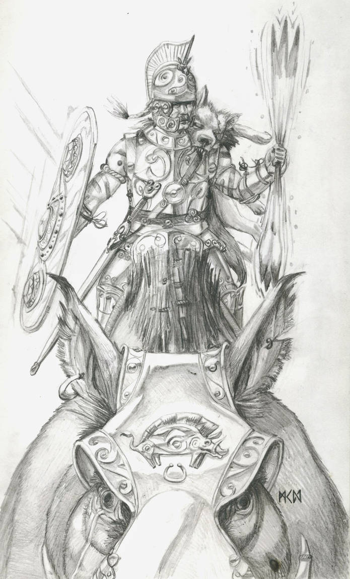 Warhammer Albion - Vaiorix of the Boreni by deWitteillustration