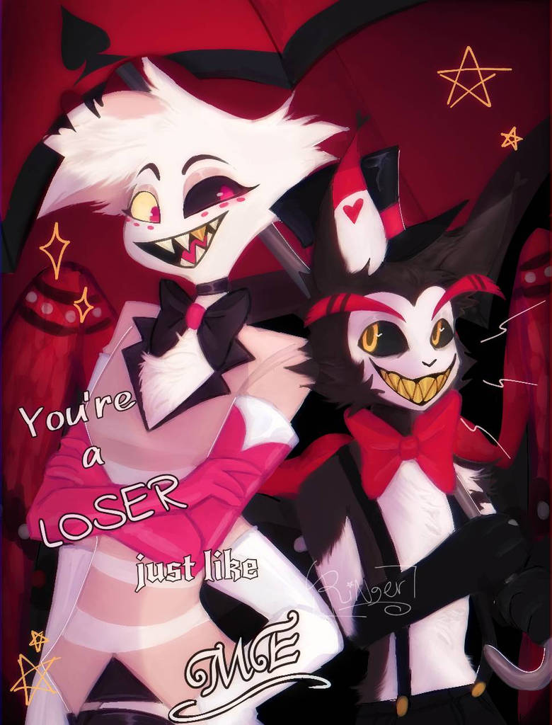 Angel Dust Riding Angel Dust And Husk Fanart by RingerRu on DeviantArt
