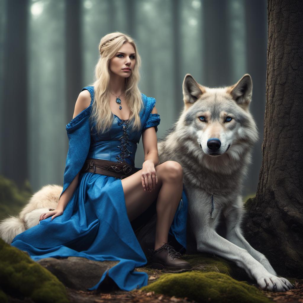 Lady and Wolf by ladykatina on DeviantArt