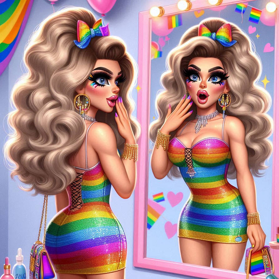 Crossdresser Gets Ready For Pride By FeminineFantasy7 On DeviantArt crossdresser-gets-ready-for-pride-by-femininefantasy7-on-deviantart