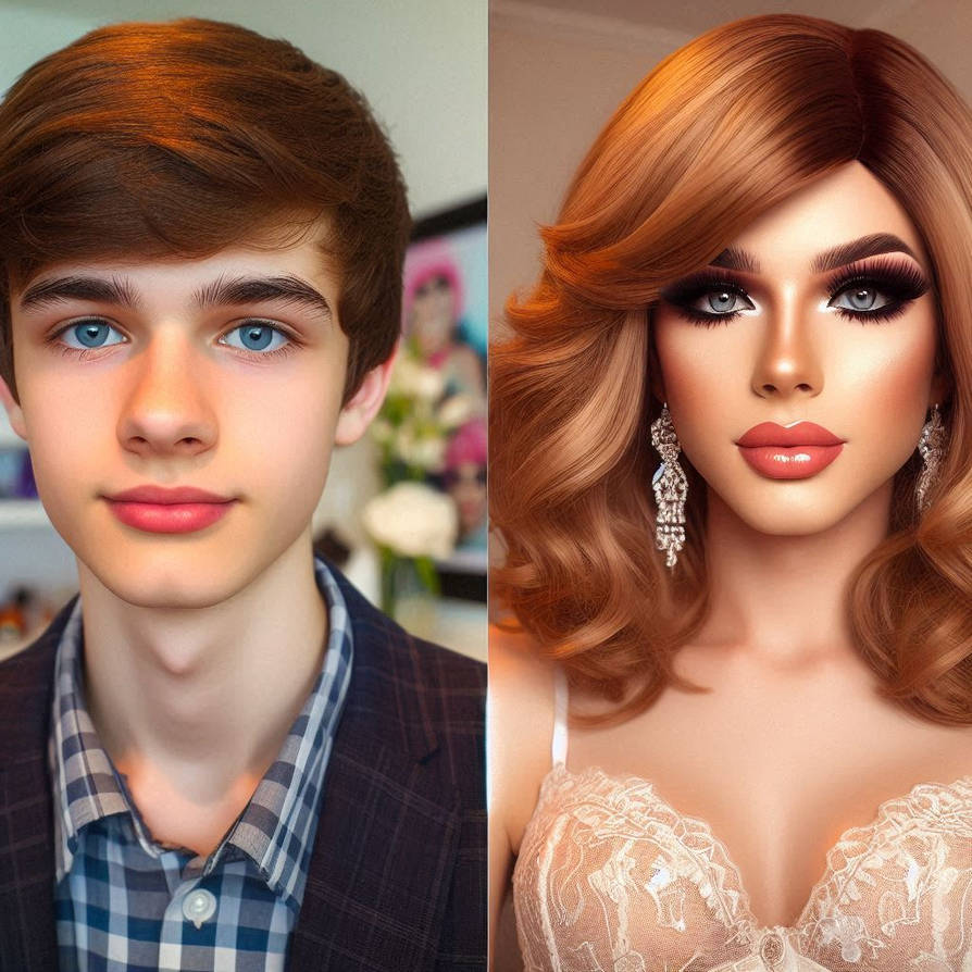 Before And After Male To Beautiful Female Makeover By FeminineFantasy7 before-and-after-male-to-beautiful-female-makeover-by-femininefantasy7