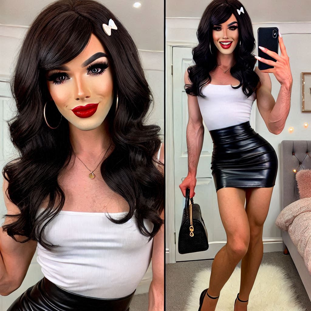 Crossdressers Wearing Leather Skirts By FeminineFantasy7 On DeviantArt crossdressers-wearing-leather-skirts-by-femininefantasy7-on-deviantart
