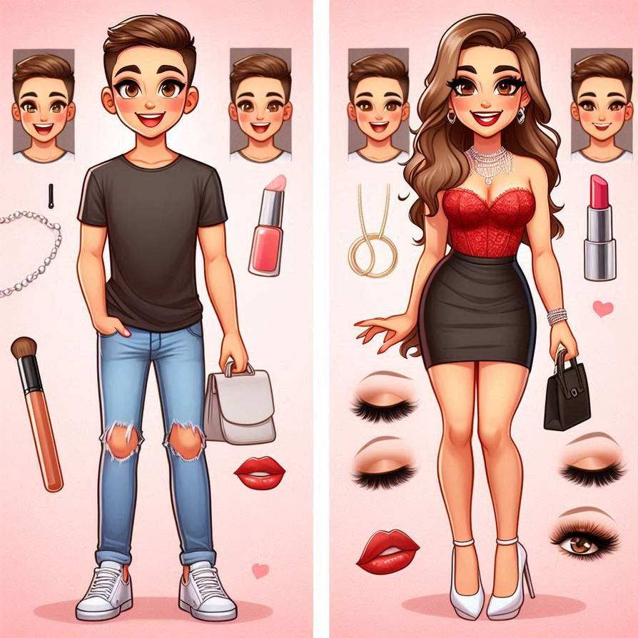 Cute Cartoon Crossdressers Transformations By FeminineFantasy7 On cute-cartoon-crossdressers-transformations-by-femininefantasy7-on