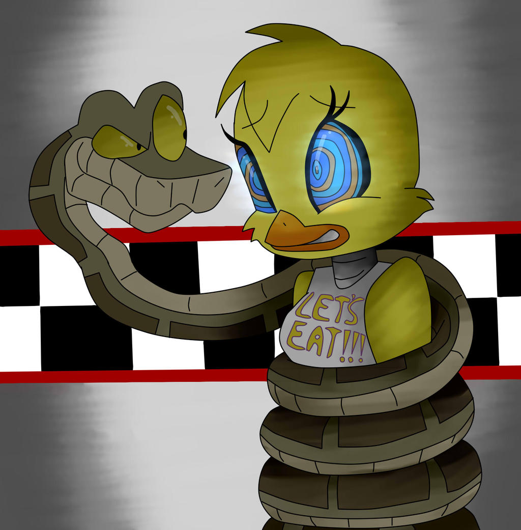 With the chicken by BillCiphersPuppet on DeviantArt