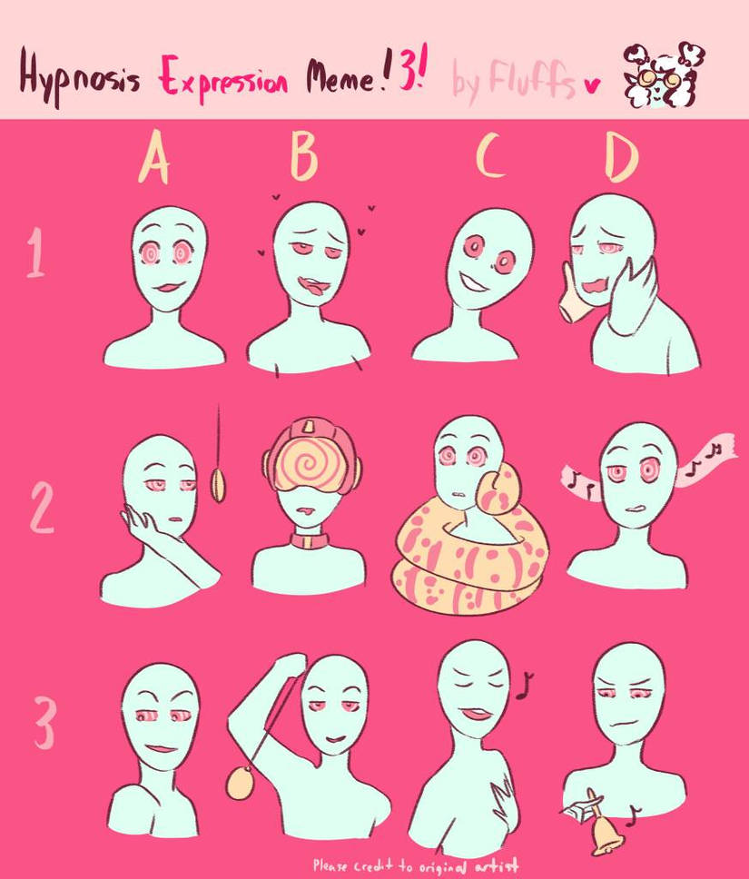 Hypnosis Expressions Meme by BillCiphersPuppet on DeviantArt