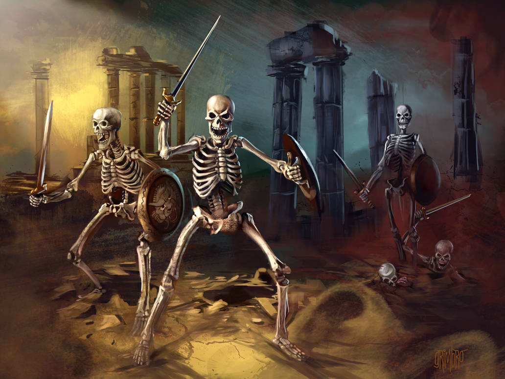 Скелет в подземелье. Valheim скелеты. Скелет воин. Скелет фэнтези.