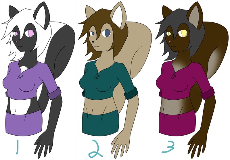 Mixed Anthro Adopts - CLOSED