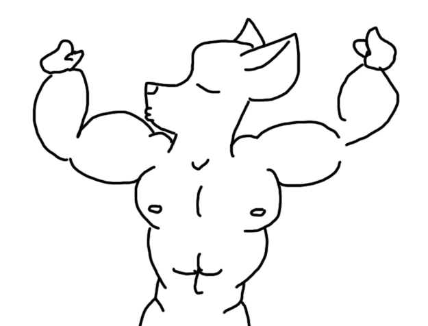 Flexing Furry