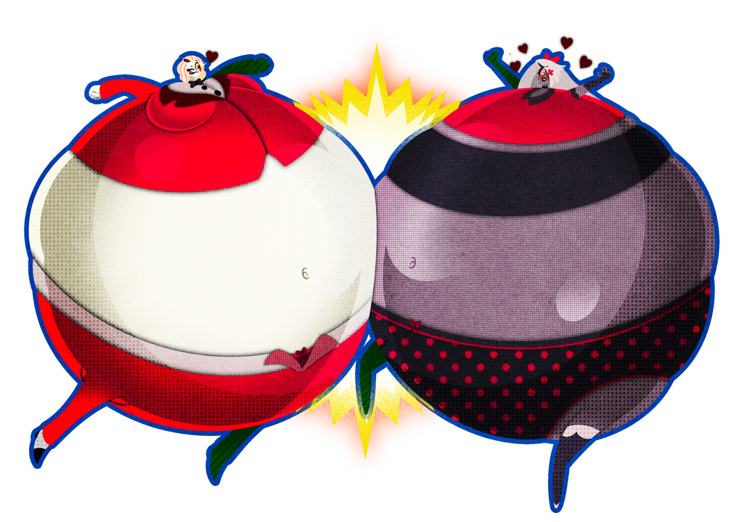 (LATE COM) Belly Bumpin' Demons by InflateResponsibly on DeviantArt