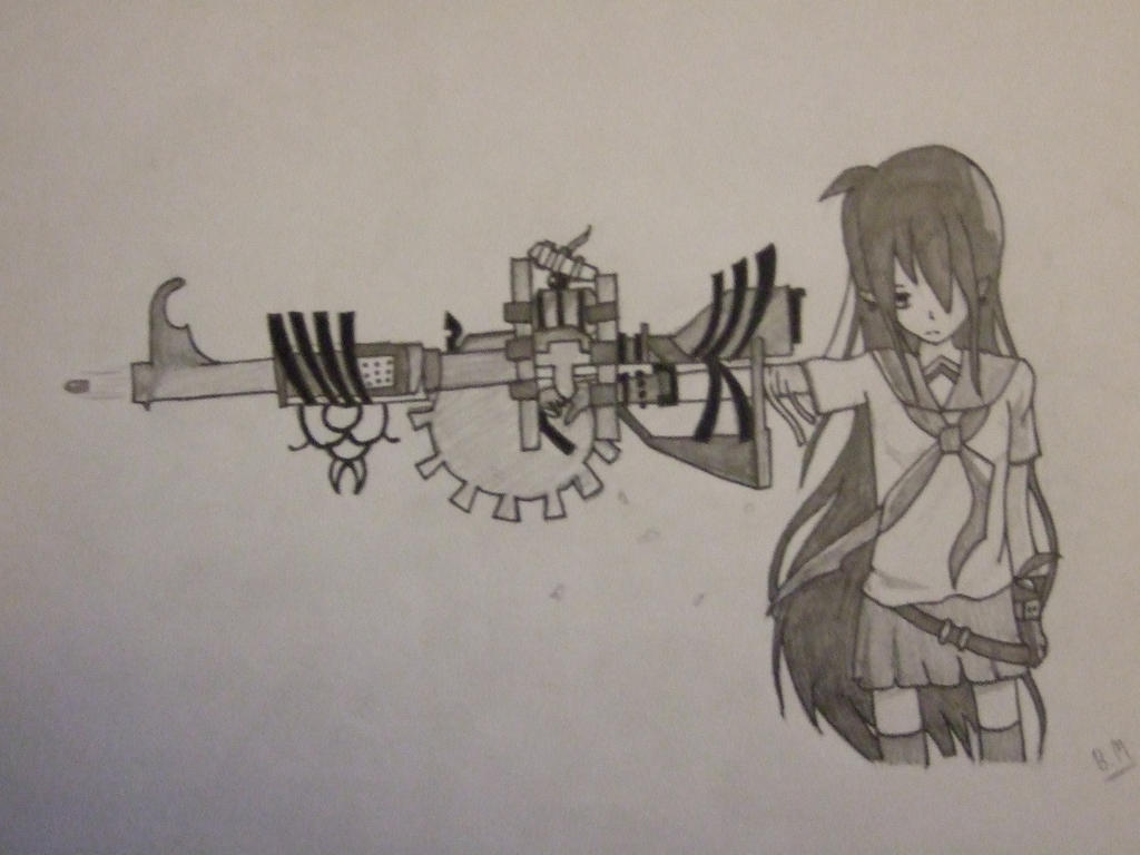 Anime Girl Holding Gun By Aplaycard On Deviantart Anime Girl Holding Gun By Aplaycard On Deviantart