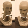 Sci-fi human head with Oxygen supplying device