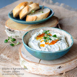 thyme and goat cheese dip