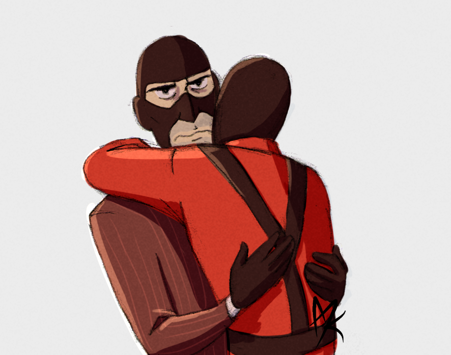 Uncomfortable Hug by KnightA3 on DeviantArt