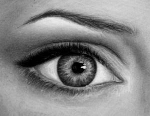 Angelina Jolie's eye drawing