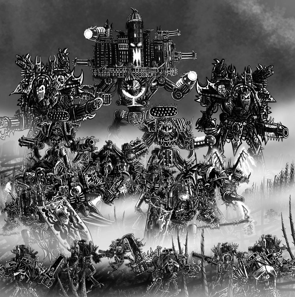 Iron warriors Virus titan legion in the mist