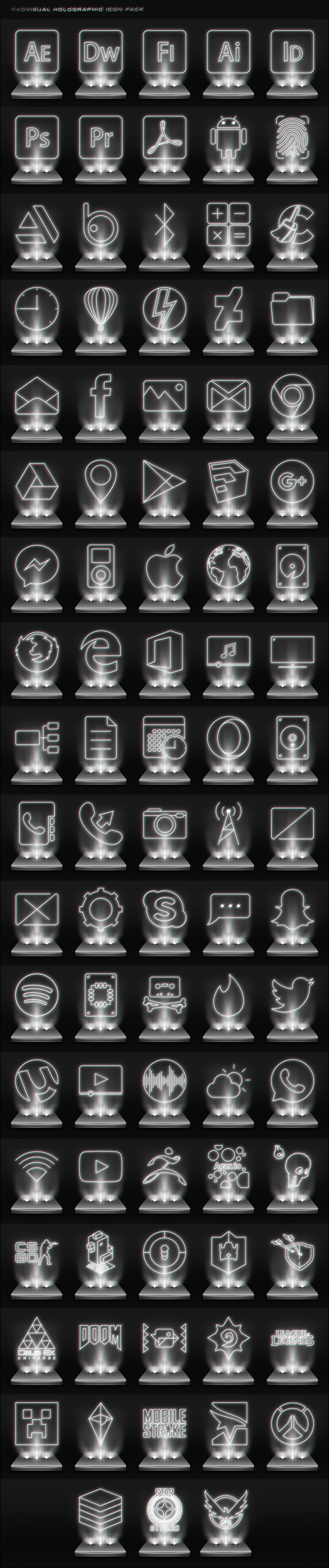 Holographic Icon Pack 2.0