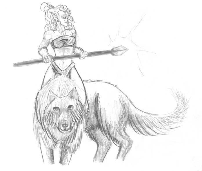 Shaman Wolf Rider by raszagil on DeviantArt
