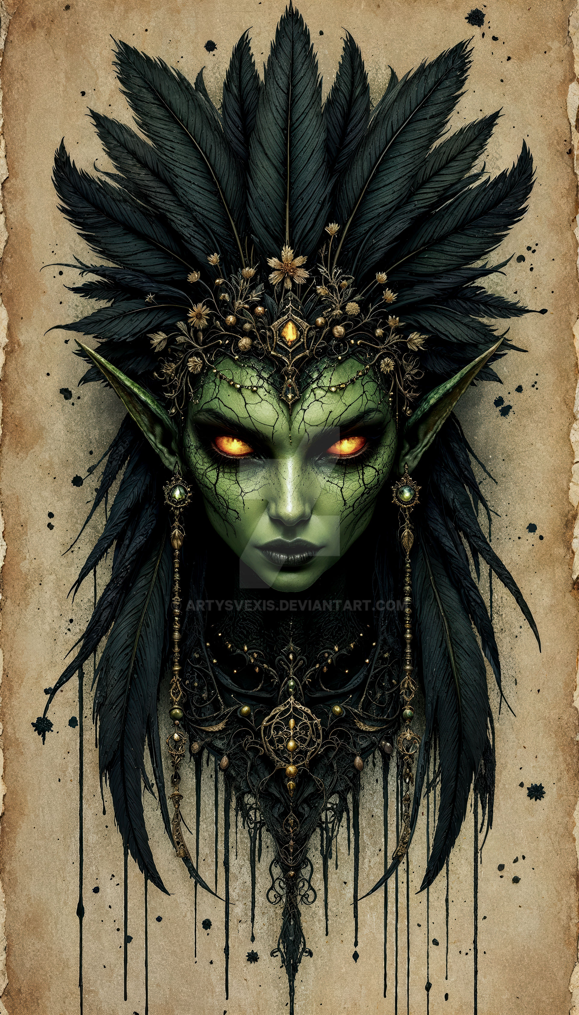 Shadow Elf Priestess by ArtysVexis on DeviantArt