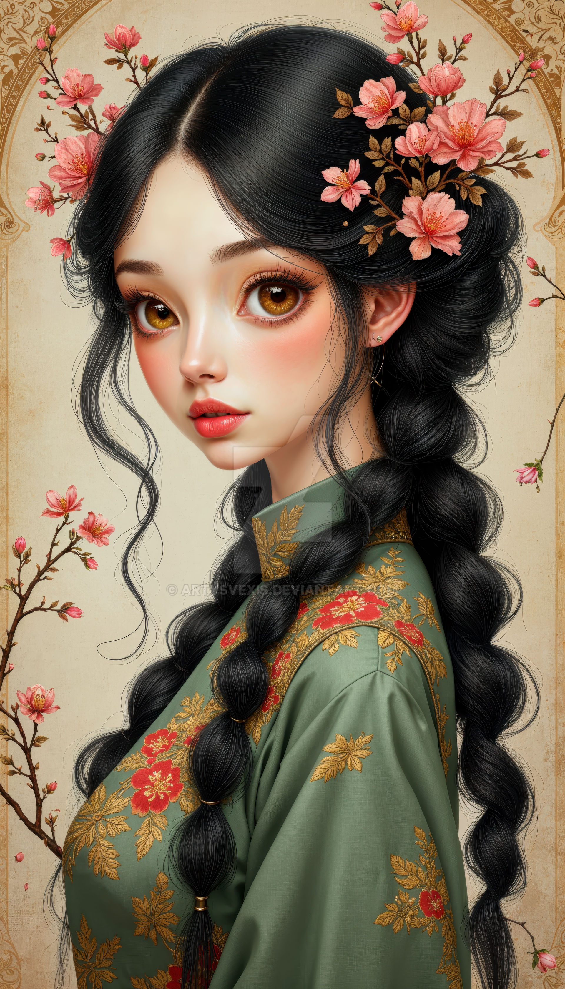Spring Renaissance Art Eternal Spring: Renaissance Floral Maiden by ArtysVexis on DeviantArt