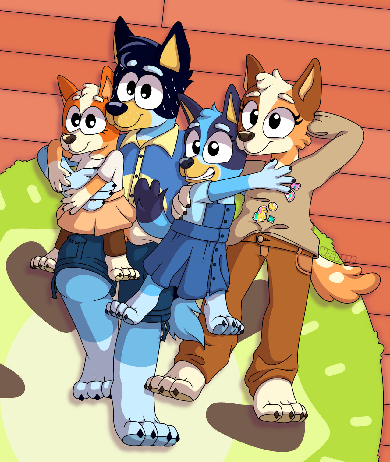 Bluey Adventure Deviantart Bluey's Big Play Redraw by Vervzee on DeviantArt