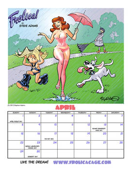 Amazing April Frolica! Pin Up Calendar!