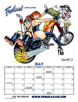 The Fabulous Frolica! Pin Up Calendar for May, 201