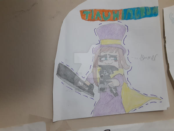 vrChat drawing- Hatkid with Blake's weapons! by TlaughingBunz on DeviantArt