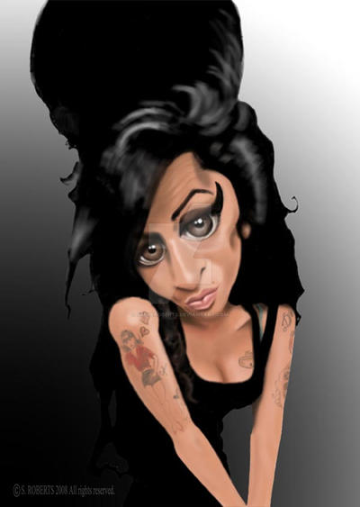 Amy Winehouse caricature