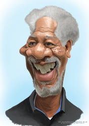 Morgan freeman Caricature