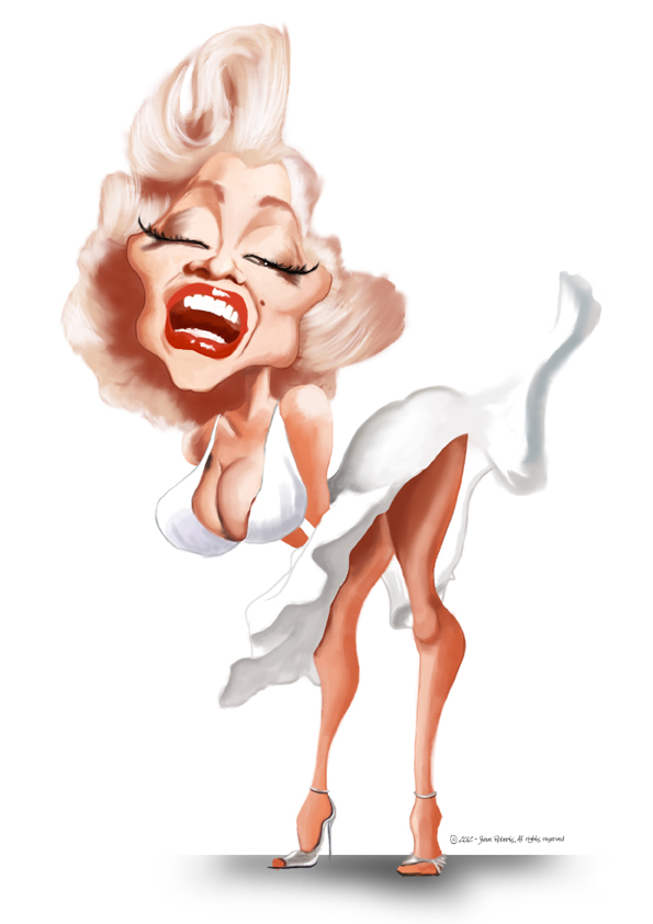 Marilyn Monroe Caricature