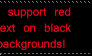 Red On Black Stamp