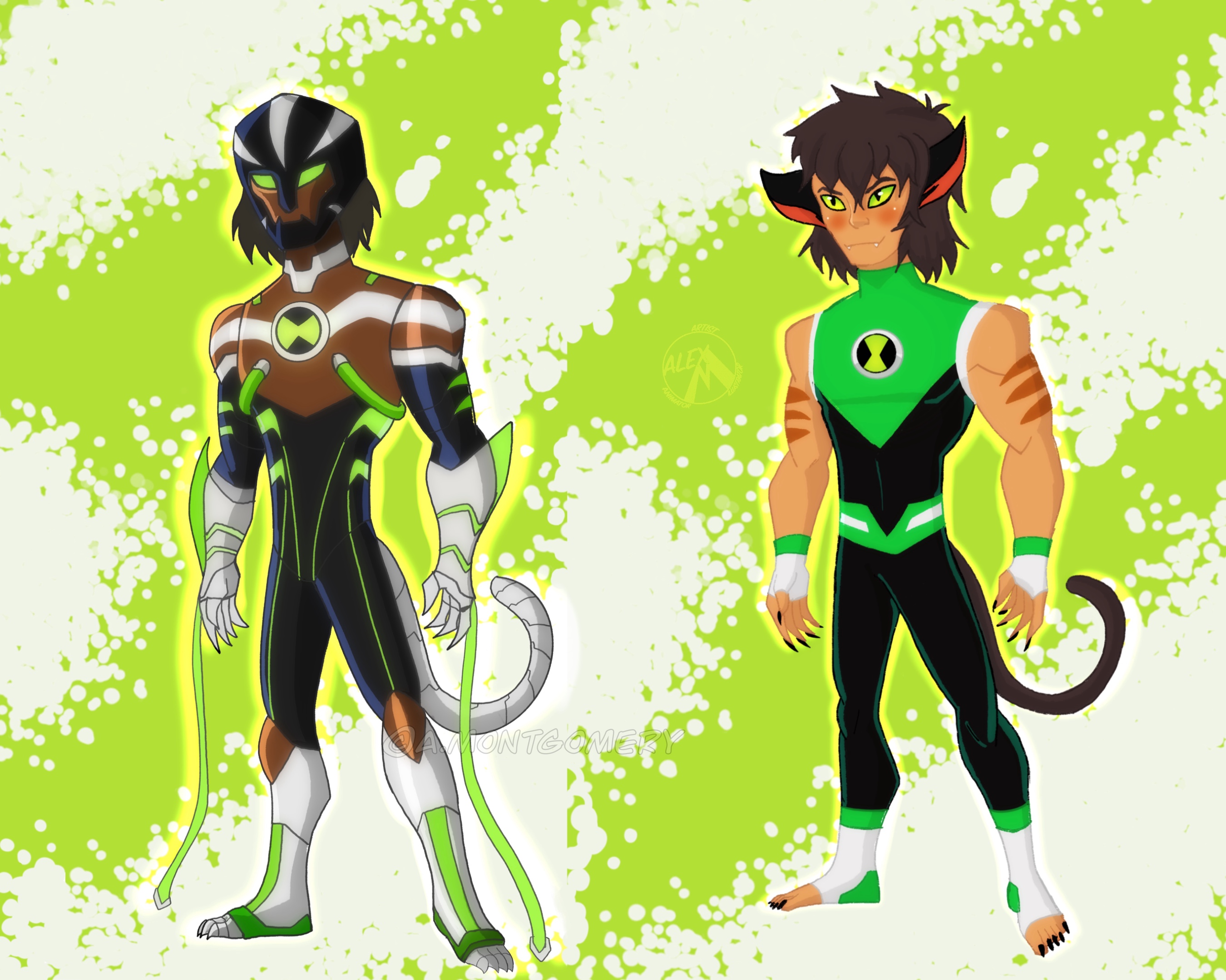 Deviantart Razer Kid Razer Kat and Omni Kix Razer Kat by AlexMontyArt on DeviantArt