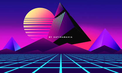 PREMIUM! Retrowave, Synthwave kit l 200 Shape