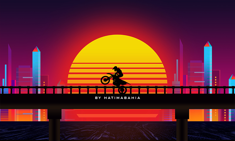 PREMIUM! Retrowave, Synthwave kit l 200 Shape