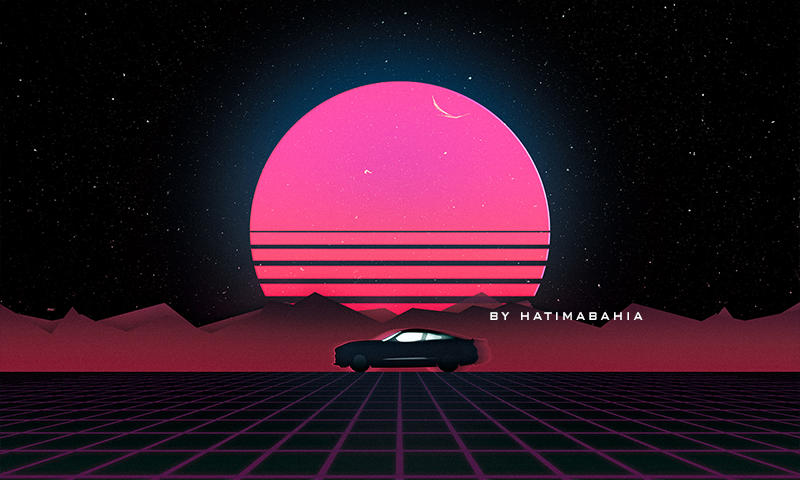 PREMIUM! Retrowave, Synthwave kit l 200 Shape by hatimbahia on DeviantArt