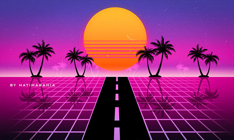 PREMIUM! Retrowave, Synthwave kit l 200 Shape by hatimbahia on DeviantArt