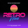 Retro wave Text Effects - Bundle Pack 12 PSD files