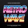 Retro wave Text Effects - Bundle Pack 12 PSD files
