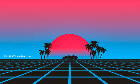 PREMIUM! Retrowave, Synthwave kit l 200 Shape