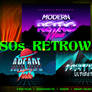 80s Retrowave Text Effects Vol.1 l 3 PSD FILES